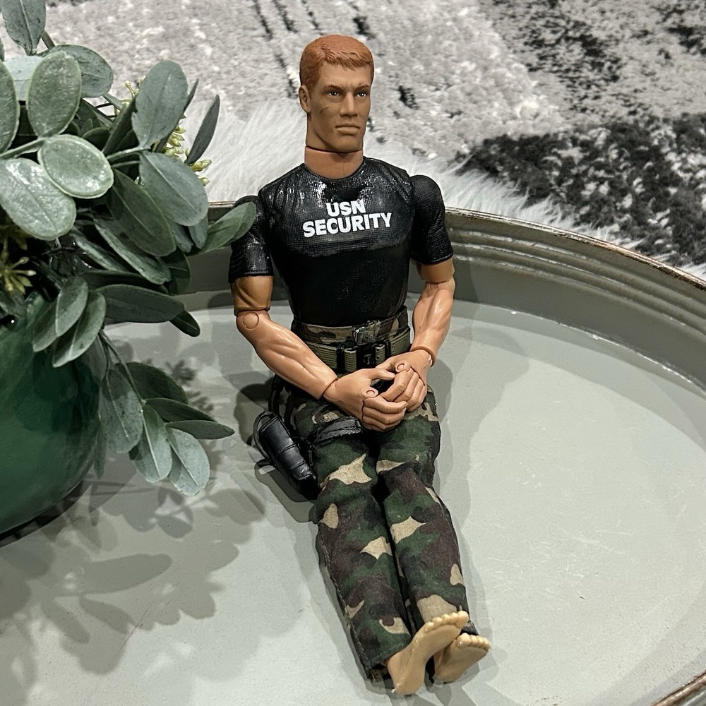 Vintage 1996 12" GI Joe Articulated USN Navy Pose-able Security Officer